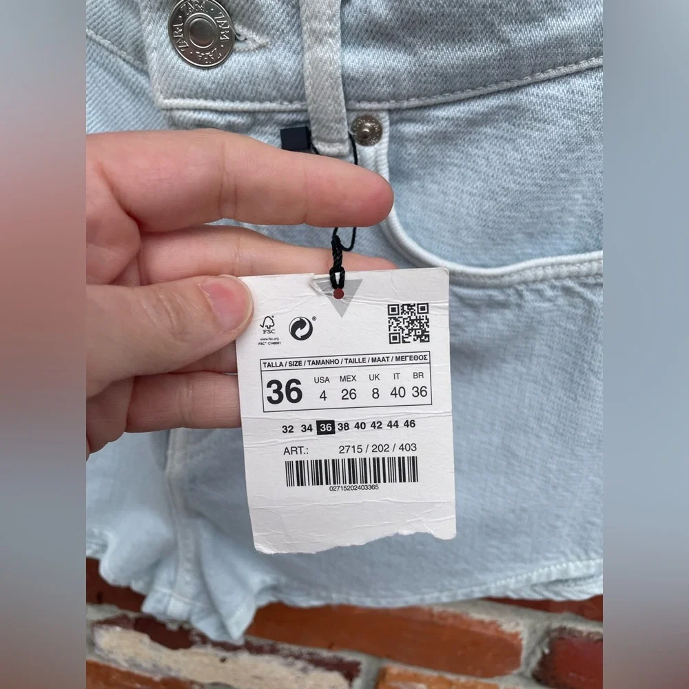 NWT Zara High Rise Short - Picture 6 of 6